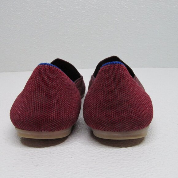 Rothy’s The Loafer Garnet Burgundy Reflective Stripe size 8.5 Limited Edition - Picture 8 of 10